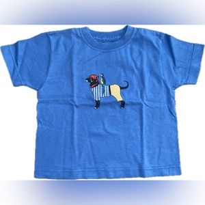 The Black Dog Blue Pirate Dog T-Shirt Size 12-18M